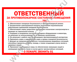 Ответственность за противопожарную безопасность в арендуемом помещении